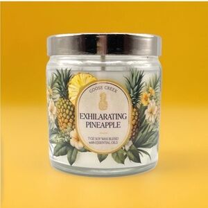 Goose Creek Single Wick Candle- Exhilarating Pineapple (7oz)